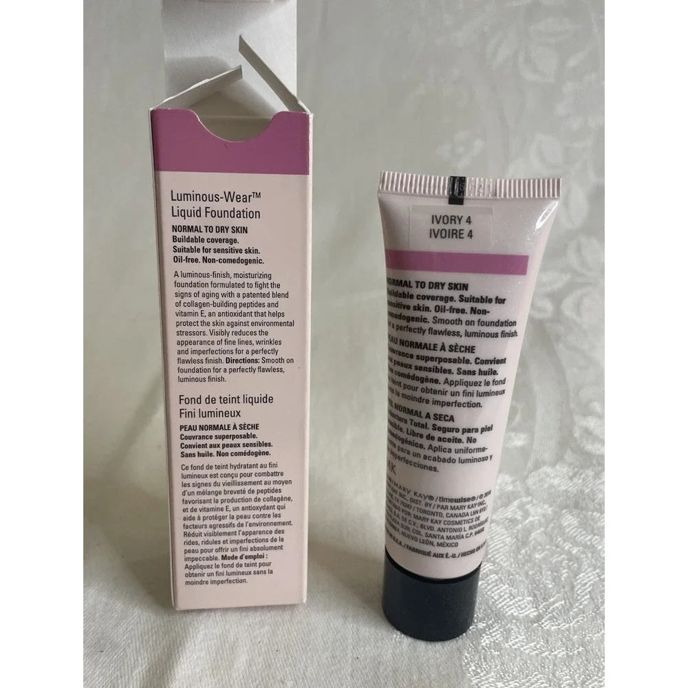Mary Kay Timewise Luminous-Wear‎ Liquid Foundation Ivory 4 038699 NEW IN BOX